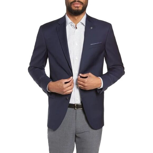 ✨TED BAKER LONDON Trevi Wool Sz 42R Blazer✨ - Picture 1 of 16